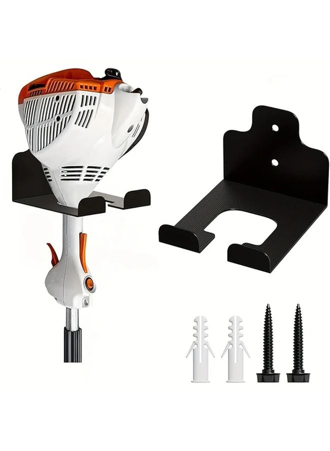 Wall Mounted Garage Organizer Black Garden Tool Hanger For Trimmer Lawn Mower - Image 1
